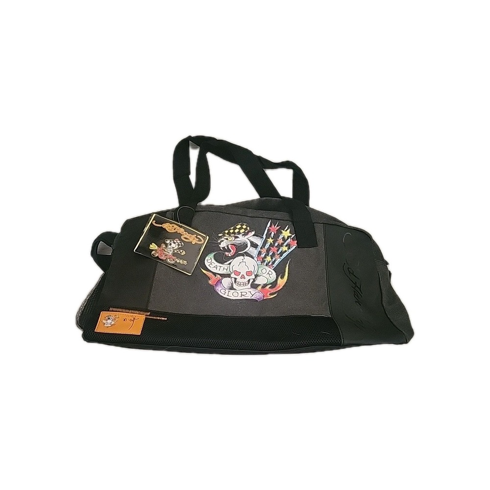 Ed Hardy Duffle Bag Death or Glory Tattoo‎ Print Travel Gym Carry On